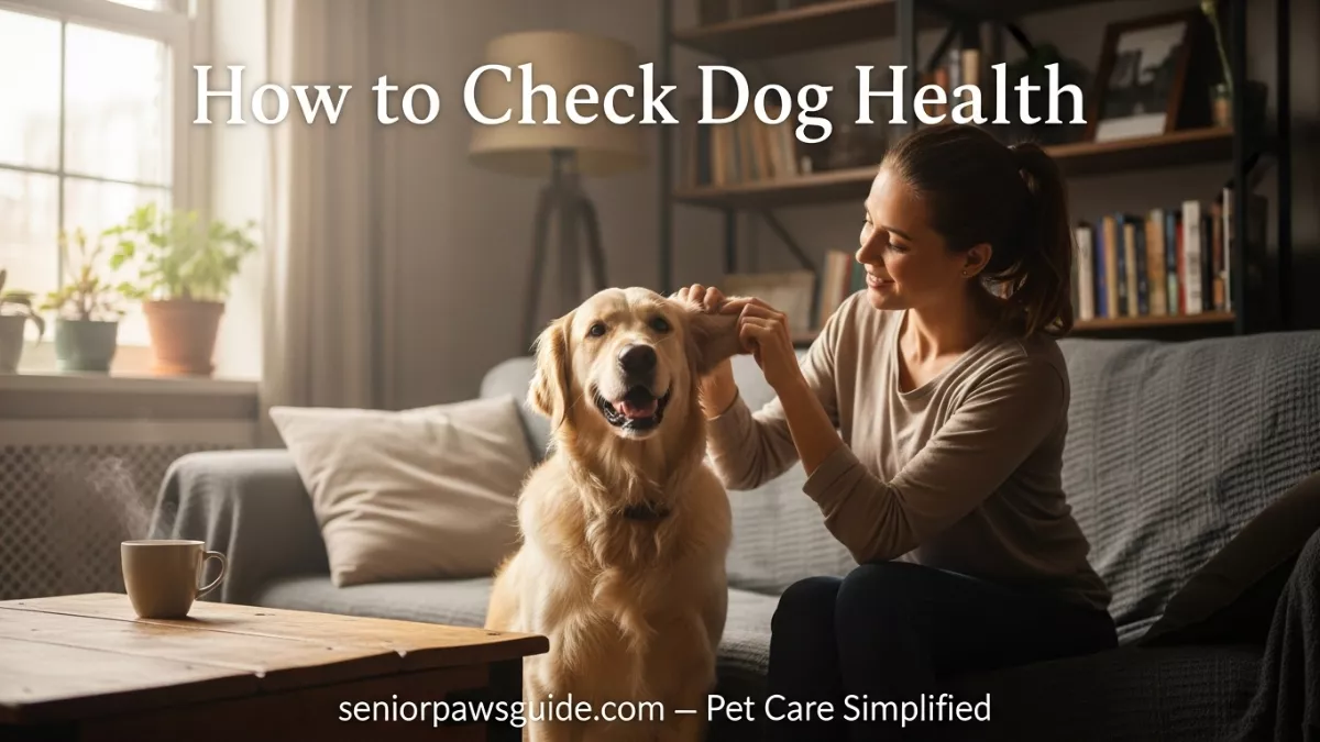 How to Check Dog Health? Simple Home Tips Every Dog Owner Must Know 1 A woman checking her dog’s health at home — How to Check Dog Health