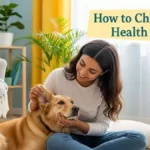 Owner checking dog’s health at home – eyes and ears examination